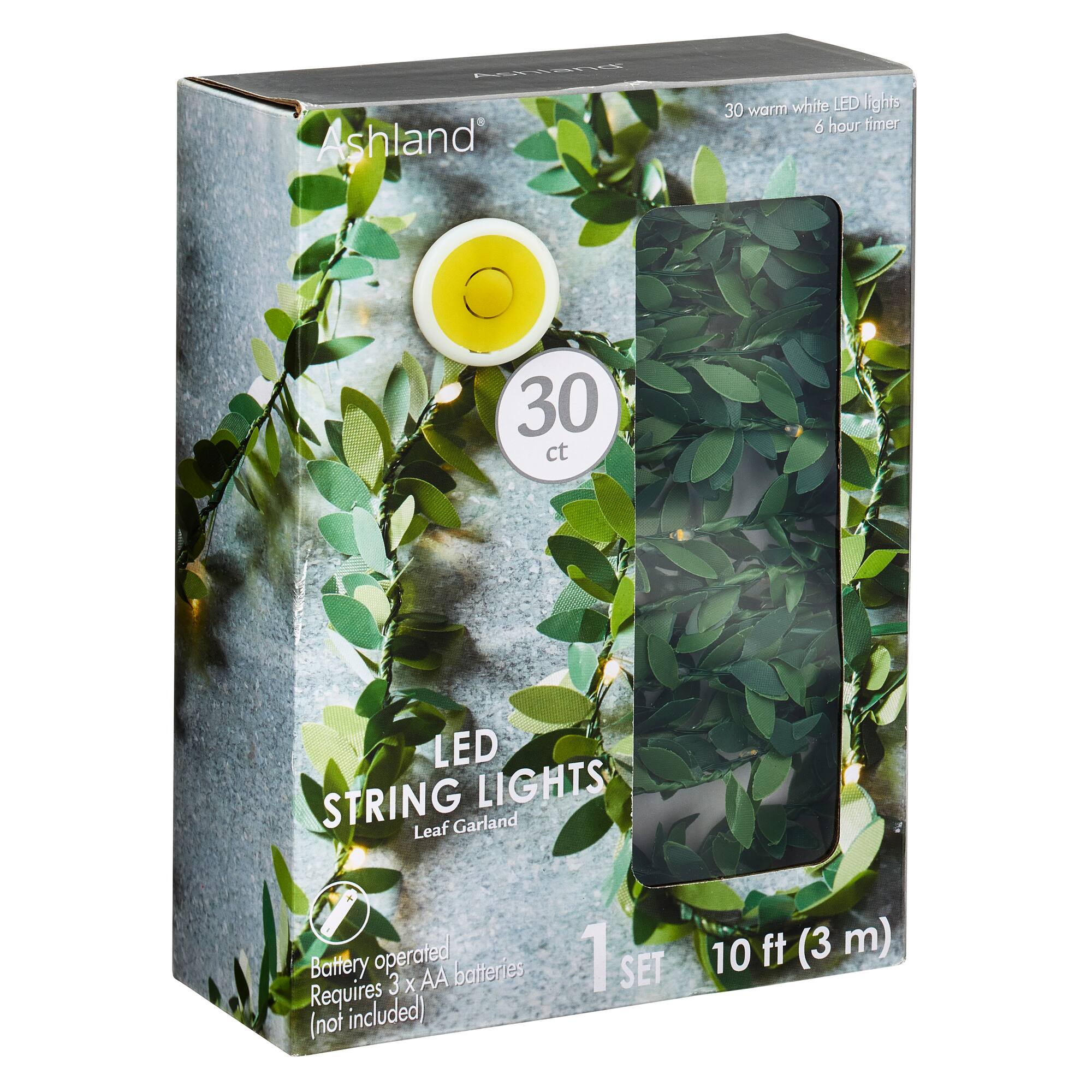 8 Pack: 10ft. Leaf Garland String Lights by Ashland™